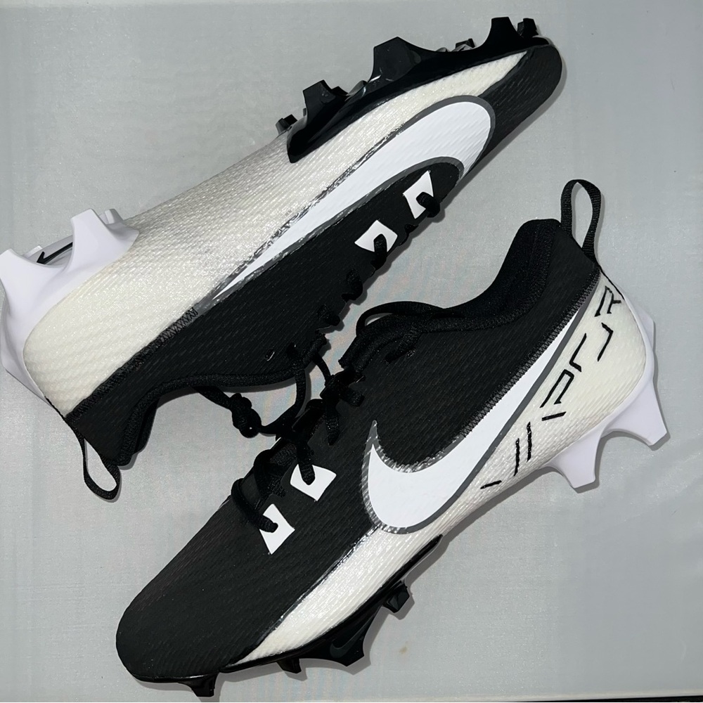 Nike Vapor Edge Speed 360 2 Football Cleats Black White DA5455-001 Mens Size 12